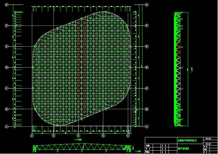 中卫杭州转塘中学网架设计