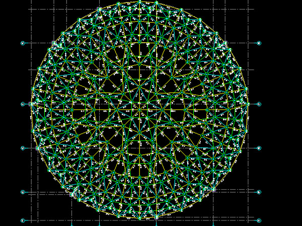 中卫明光正元广场圆形网架