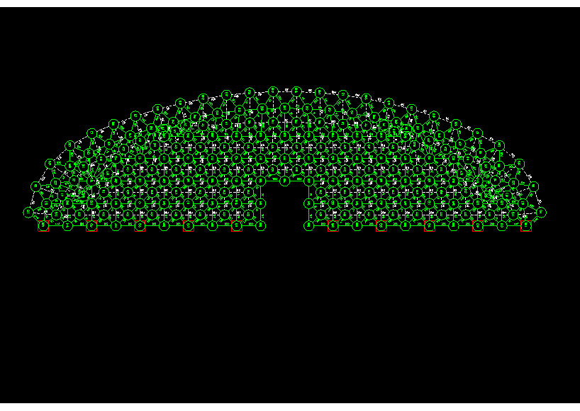 中卫锡林浩特91跨，1000米长干煤棚网架设计