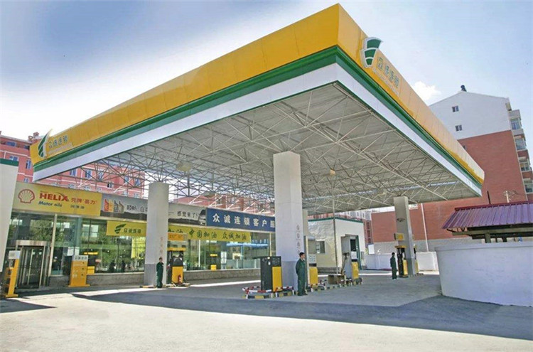 中卫加气站钢结构网架案例7